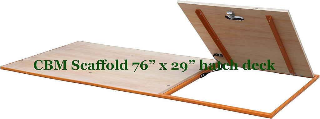 CBM Scaffold MFS Steel Framed Wood Deck 67" x 29" AKA Baker, Utility, Perry (w/Hatch)