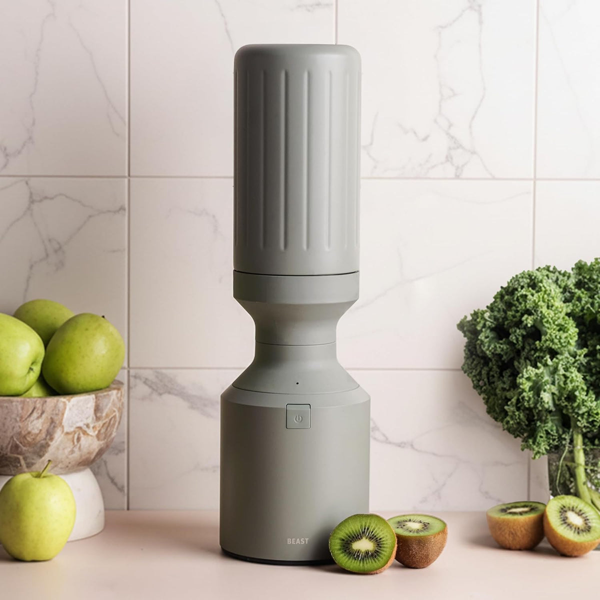 Beast Mega 1200 Stainless Steel Countertop Blender, Sage, 1200W