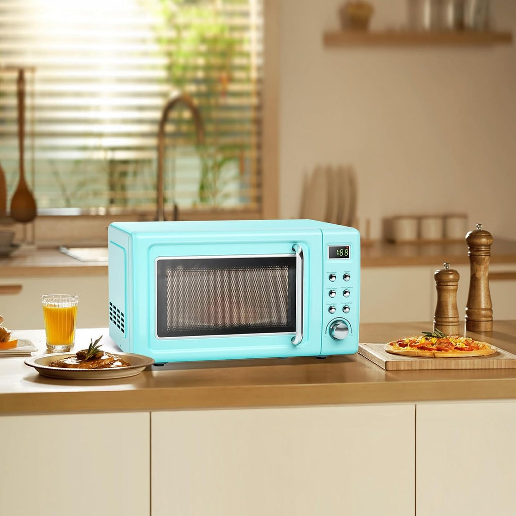 0.7Cu.ft Mini Microwave Countertop w/ 5 Micro Power, 700W
