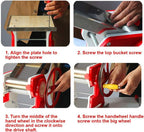 Multi-functional Manual Noodle Making Pasta Dumpling Skin Maker Dough Roller Noodle Cutting Machine For Home and Commercial (Red)