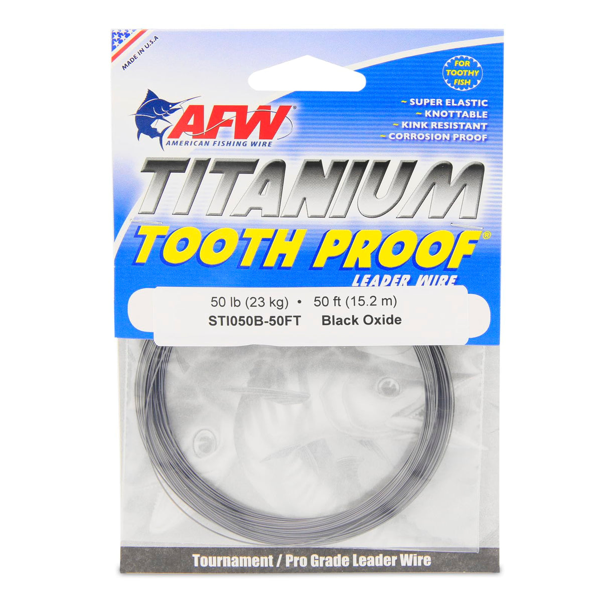 AFW Titanium Tooth Proof, Single Strand Leader Wire