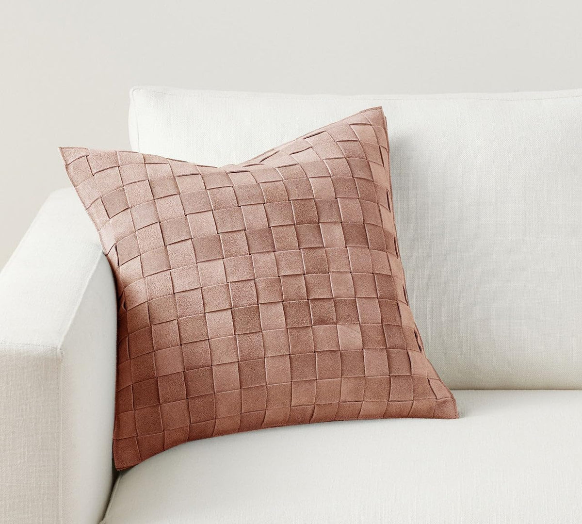 Genuine Lamb Leather Cushion Pillow Cover - Luxury Leather Pillow Case - Modern, Boho, Farmhouse Home Decor - Bedroom Couch, Living Room, Sofa Bed