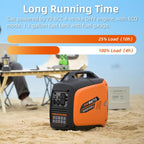 2800W Portable Inverter Generator, Quiet Gas Generator for Camping, RVs, Home Backup and Outdoor Activities, EPA Compliant