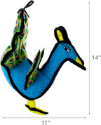 TUFFY® 2 Pack Peacock Ultra Durable Plush Dog Toys