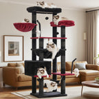 Gitelsnour Cat Tree, 63'' Cat Tower for Large Cats, Big Hammock GCT020G