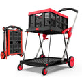 TOLRET Shopping Cart with Wheels, 200 lbs Capacity Grocery Cart on Wheels