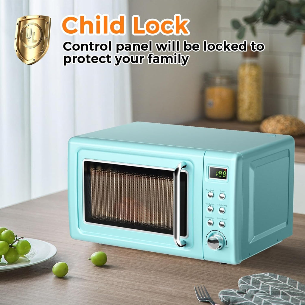 0.7Cu.ft Mini Microwave Countertop w/ 5 Micro Power, 700W
