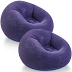 Realspring Inflatable Bean Bag Chairs,Coffee,4 Pcs