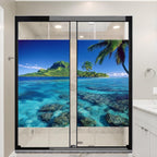 Mystic Ocean Stained Glass Window Film 31.5Wx47.2L inch x 2pcs