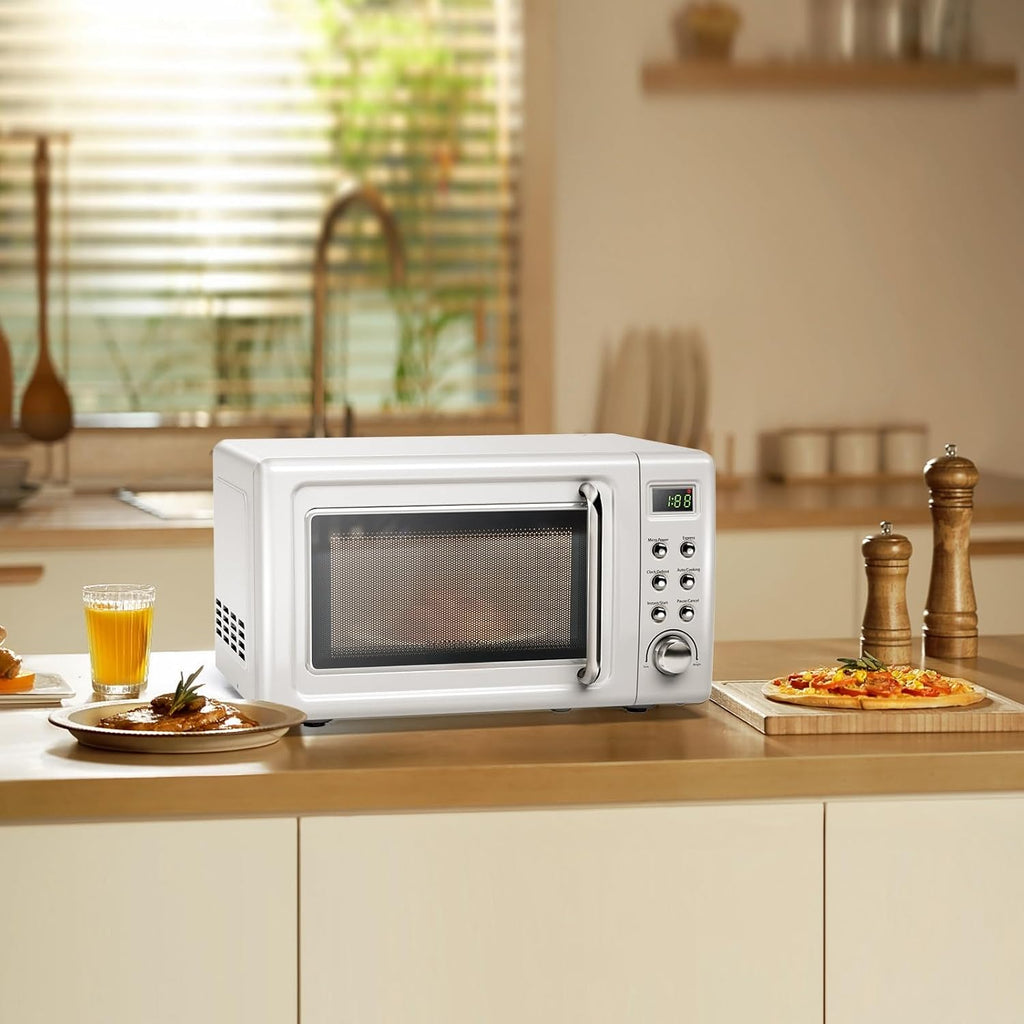 0.7Cu.ft Mini Microwave Countertop w/ 5 Micro Power, 700W