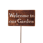 Funny Garden Stake 20 to 33 Inches Tall (Peas & Quiet, Large 28" Tall)