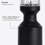 Beast Mega 1200 Plus Countertop Blender, XL Vessel, Carbon Black, 1200W