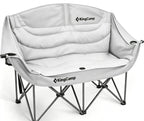 KingCamp Double Camping Chair, Heavy Duty 660lbs Folding 2 Person Chair