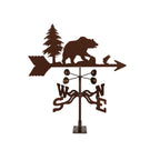 EZ Vane Steel Bear Weathervane with Wind Cups — Deck Mount