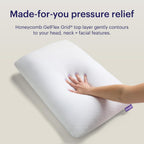 Purple GridCloud Pillow, Standard Size, Cooling Plush Neck Pillow