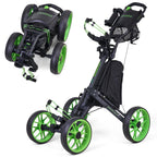 EASEGO Golf Push Cart 4 Wheel : Golf Walking Cart Golf Caddy Pull Carts