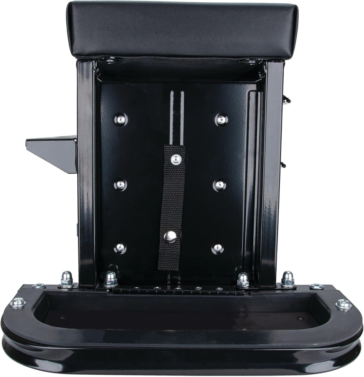 Performance Tool W85025 3-Drawer Rolling Tool Chest Seat With Magnetic Side Trays, Black