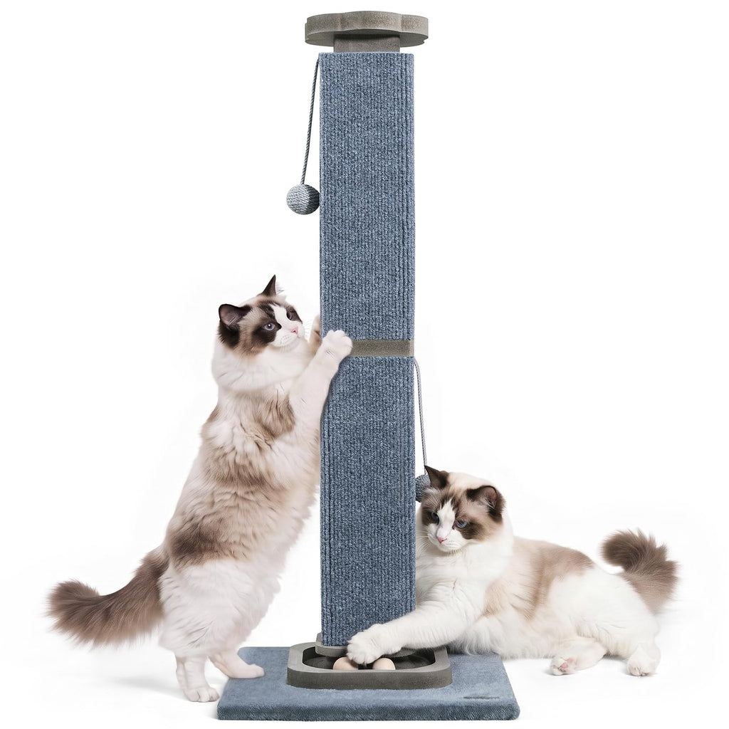 Woochpet 38"Tall Cat Scratching Post with Interactive Cat Toy For Large Cat