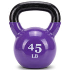 Fitvids 5-50 LB Kettlebells Cast Iron Strength Training Kettlebells for Home Gym Exercises, Single or Set