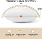 AM AEROMAX 18x18 Memory Foam Throw Pillow Inserts, 4 Pack, Square, White
