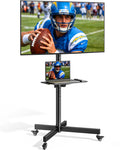 Heavy-Duty Rolling TV Stand for 32-85" TVs, 187 lbs