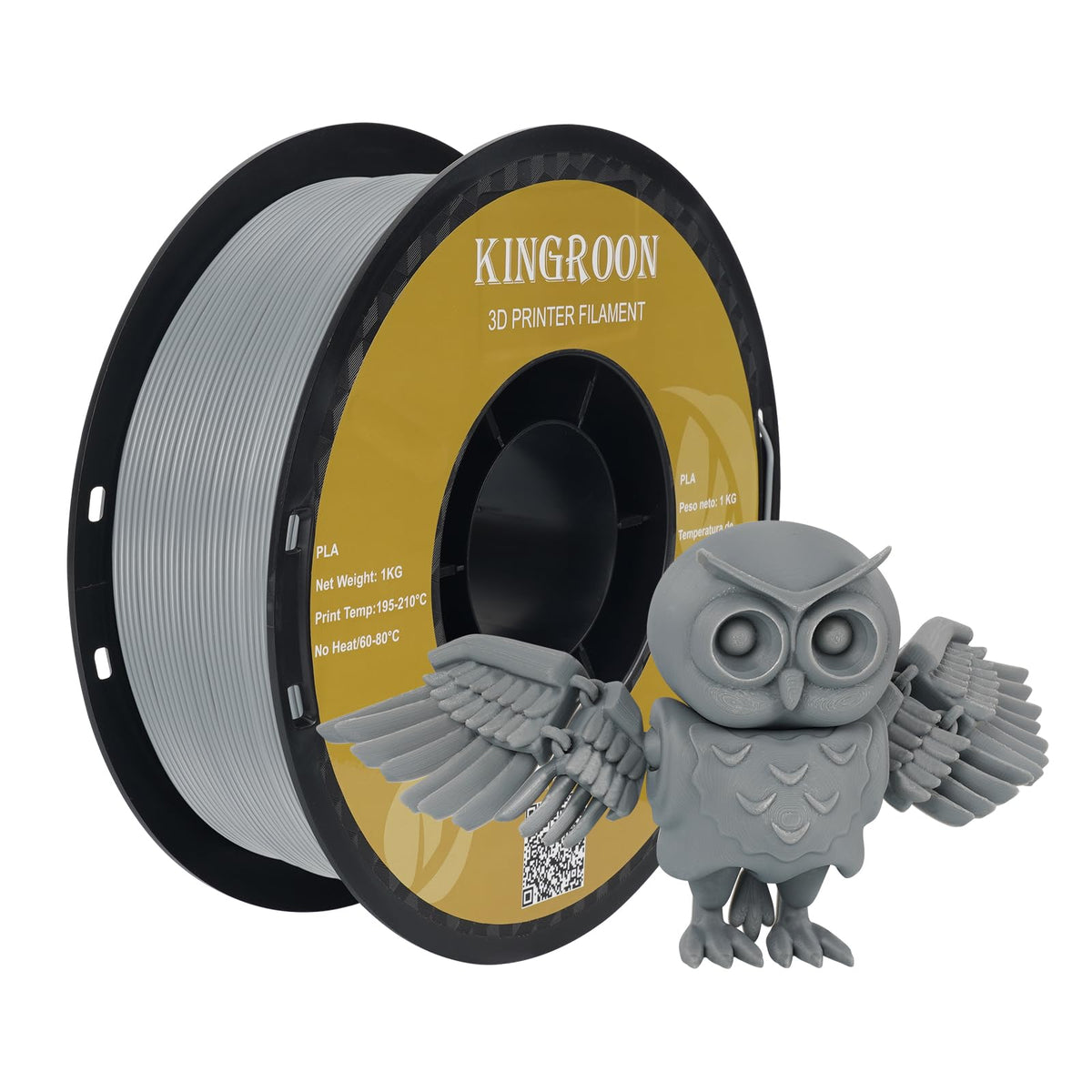 Kingroon 16KG PLA Filament Bundle 1.75mm 3D Printer Filament Multicolor Pla Filament Bulk for Most 3D Printer, Dimensional Accuracy +/- 0.02 mm, 1kg Spool,16 Rolls,16 Colors