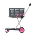 CLAX® The Original | Made in Germany | Multi use Functional Collapsible carts | Mobile Folding Trolley | Shopping cart with Storage Crate | Platform Truck (Green)