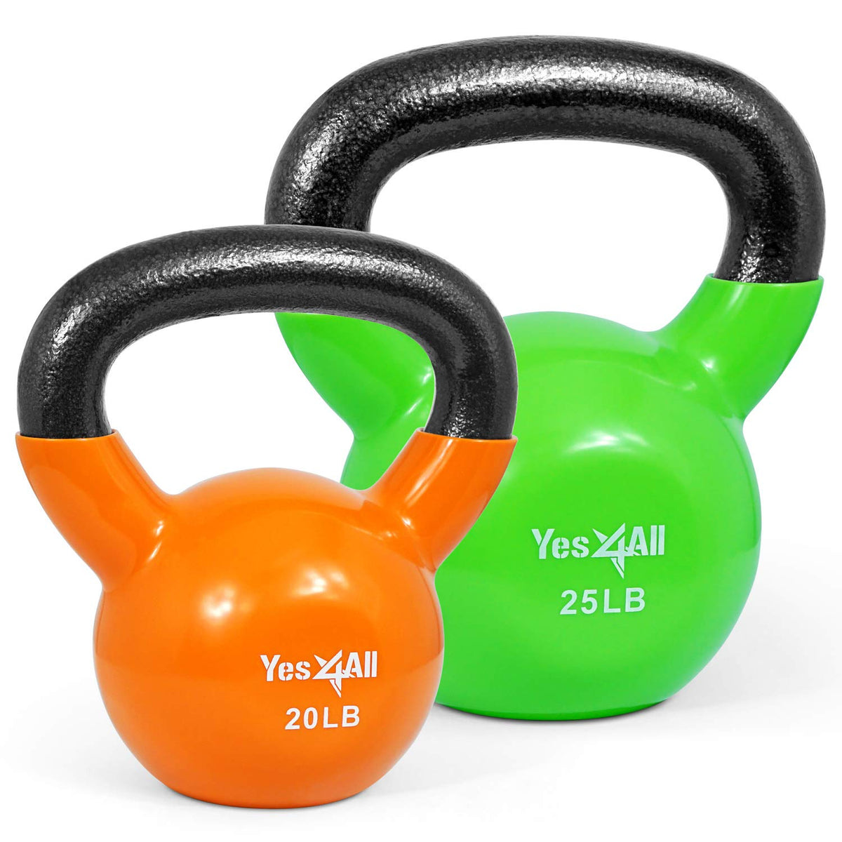 Yes4All Vinyl Kettlebells, Versatile Set