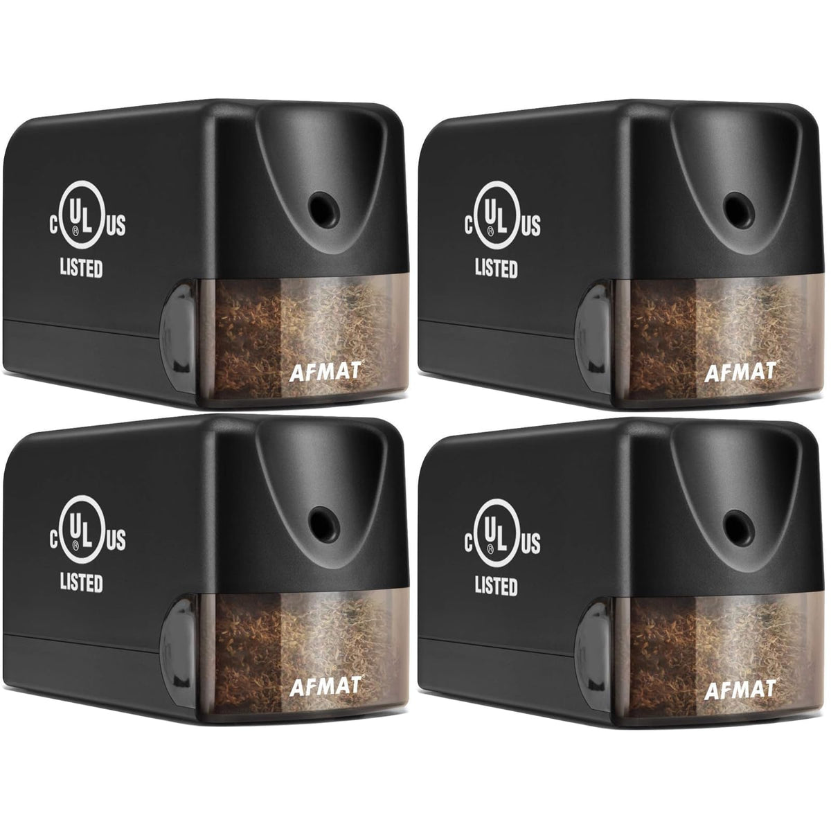 AFMAT 3 Pack Electric Pencil Sharpener PS13, Heavy Duty Pencil Sharpener for Classroom, 6.5-8mm No.2/Colored Pencils, UL Listed, 10,000+ Sharpenings for Home, Office, School