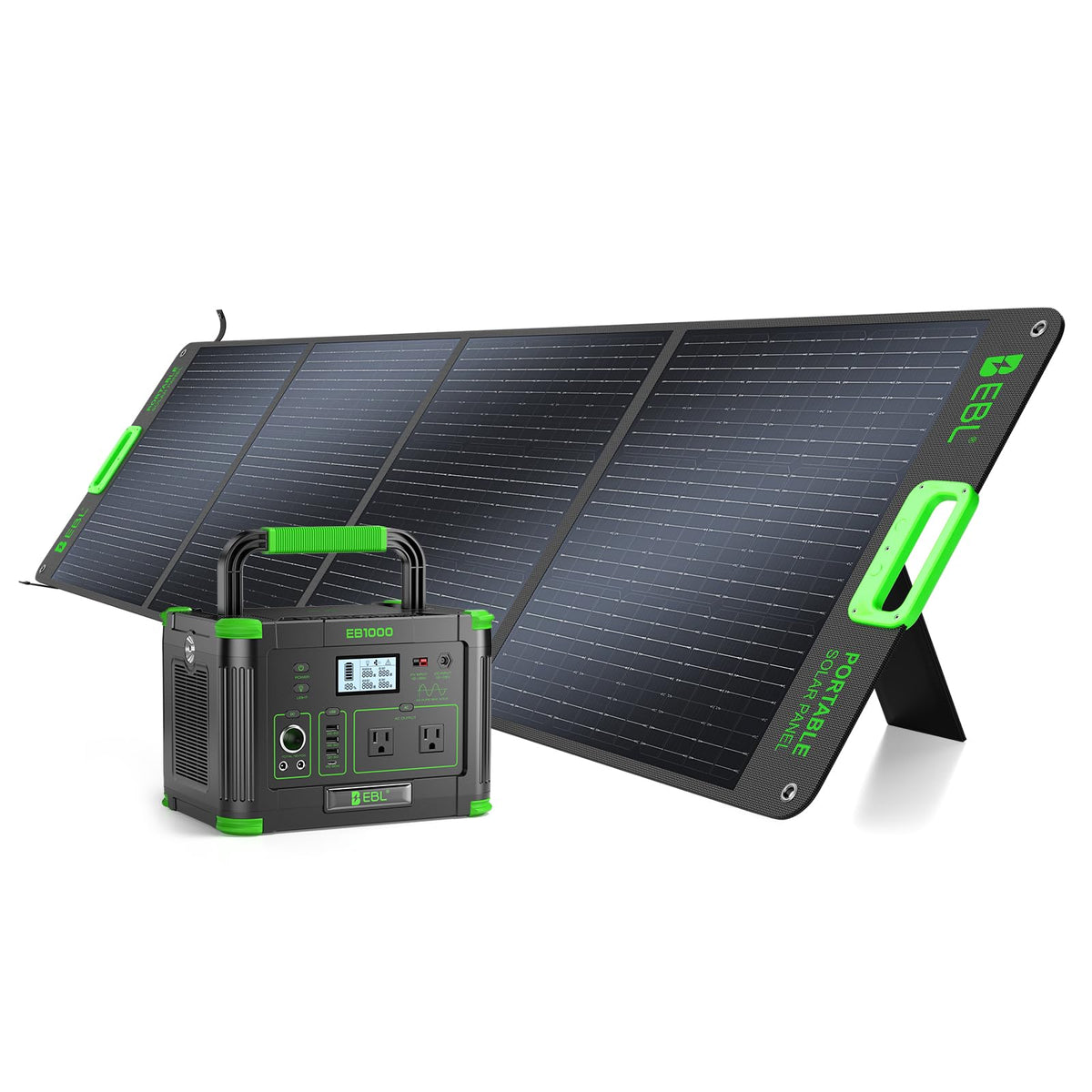 EBL Portable Power Station 500w(Peak 1000W), Camping Solar 519.48Wh Outdoor