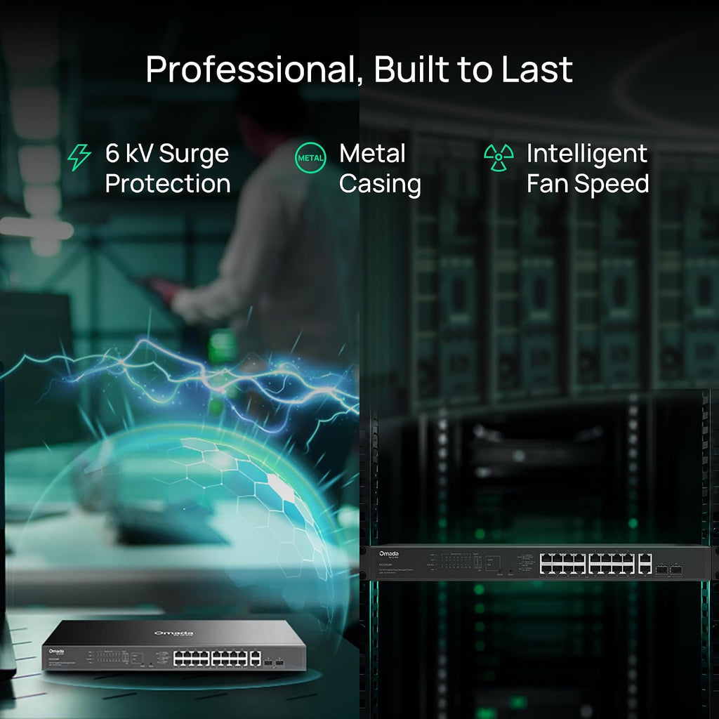 Omada ES220GMP, 16 Port Gigabit Easy Managed PoE Switch