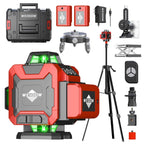 WEIDDW Laser Level 360° Green Cross Line Self Leveling Laser Measuring Tool