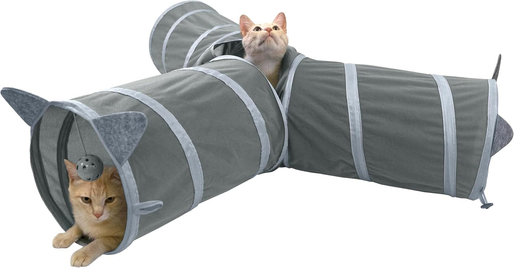 Kitty City Cat Tunnel, Cat_Bed, Cat and Kitty Toys, Tunnel (Pack of 6)