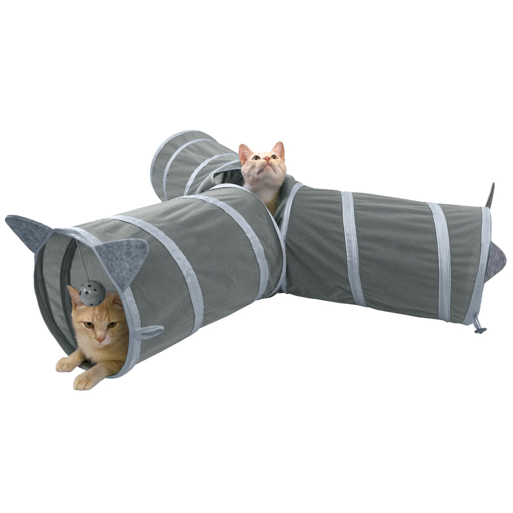 Kitty City Cat Tunnel, Cat_Bed, Cat and Kitty Toys, Tunnel (Pack of 6)