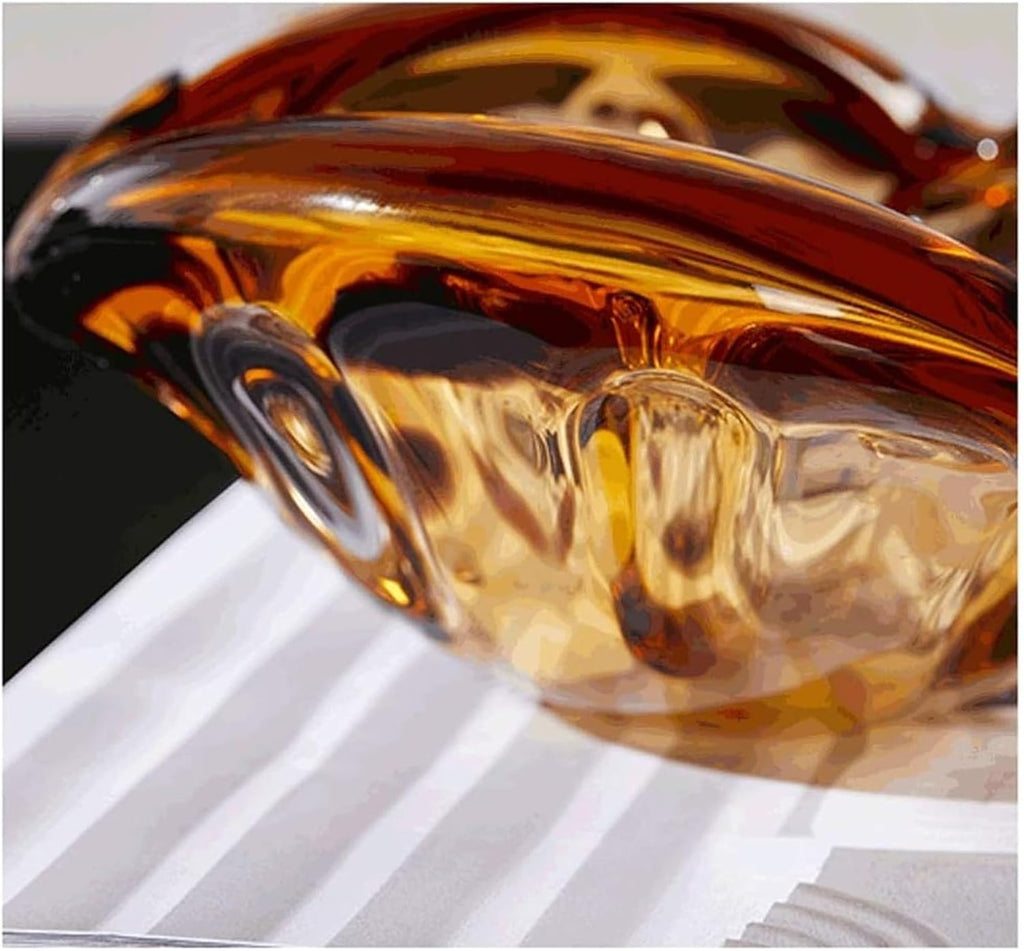 decor Cigarette Ashtray Light Luxury Indoor And Outdoor Ash Tray, For Patio Home Office Decoration-amber Ash Holder cigar