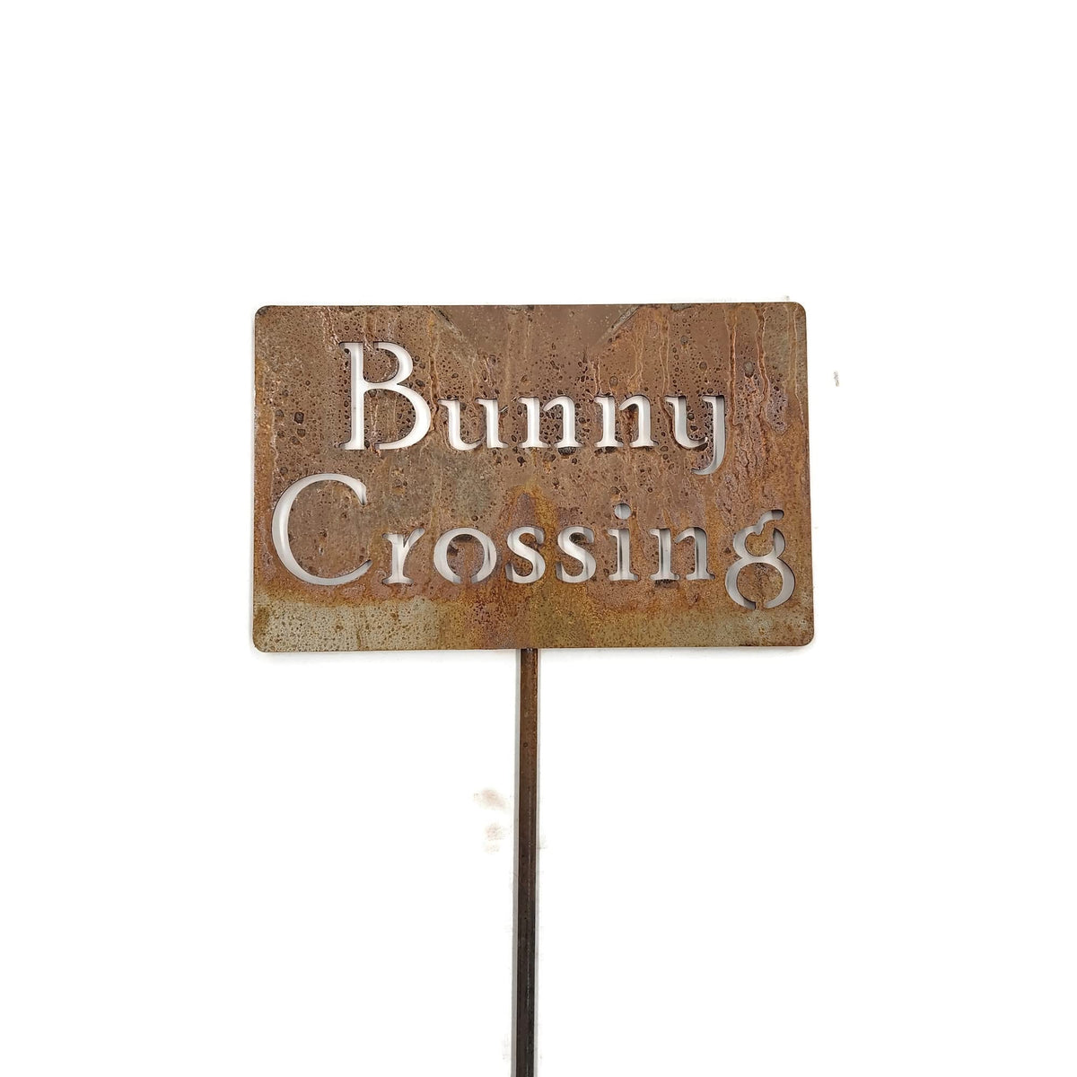 Funny Garden Stake 20 to 33 Inches Tall (Peas & Quiet, Large 28" Tall)