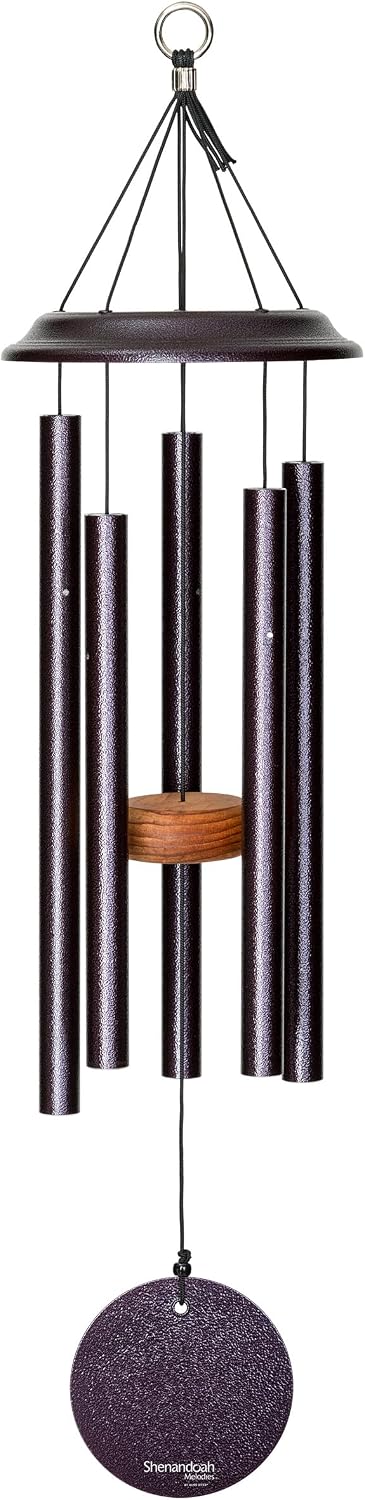 Shenandoah Melodies by Wind River - 26 inch Plum Wind Chime for Patio, Backyard, Garden, and Outdoor décor (Aluminum Chime) Made in the USA