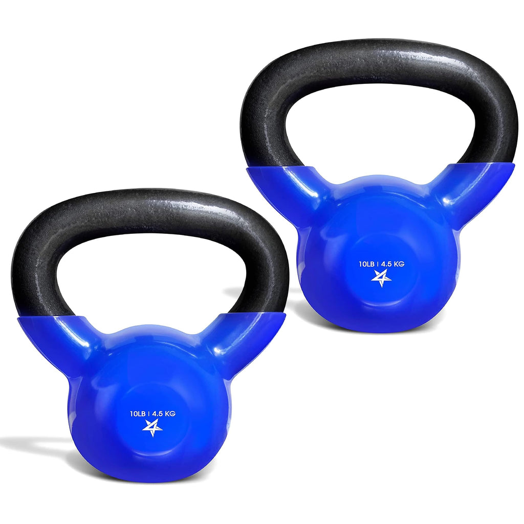 Yes4All Vinyl Kettlebell, 5–100 Lb Strength Training Kettlebell