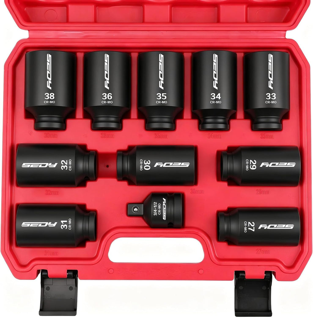 Premium 132-Piece Mechanics Tool Set, SAE/Metric 1/4" & 3/8" Drive Socket Set, Ratcheting Wrenches, Extensions & Adapters, Quick-Release Ratchet, Professional Auto Repair Tool Kit with Storage Case
