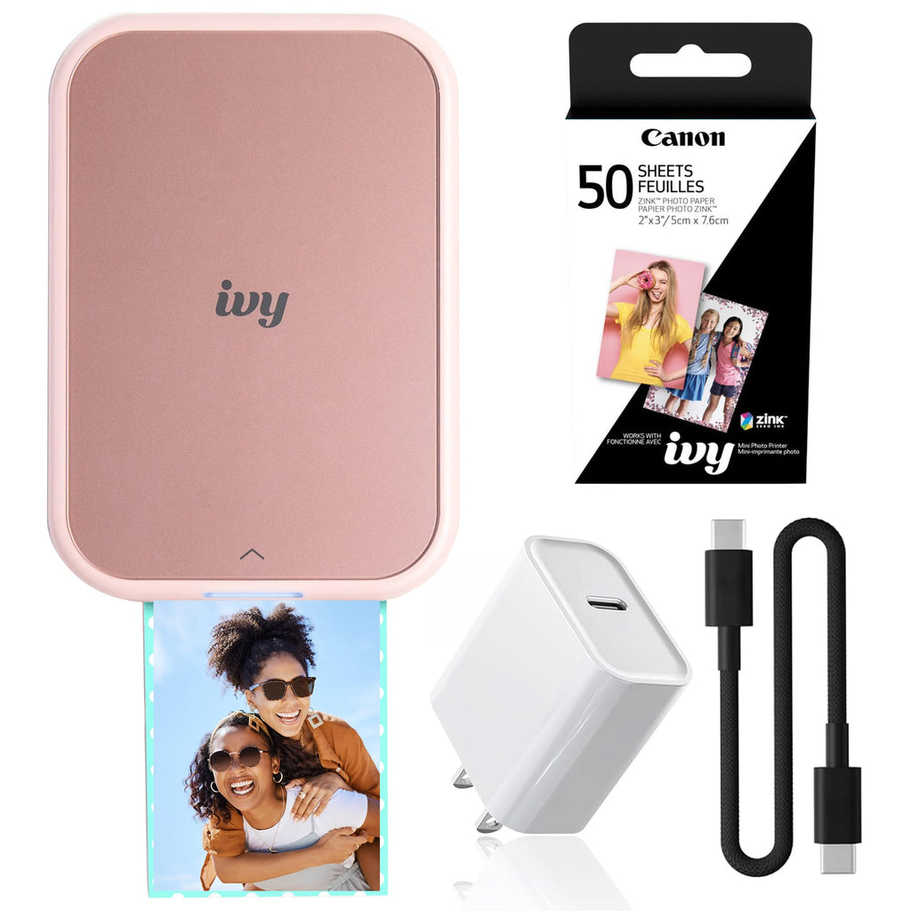 Canon Ivy 2 Mini Photo Printer (5452C018) Bundle