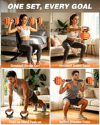 Rendpas Adjustable Dumbbell Set – Free Weights for Home Gym Workouts