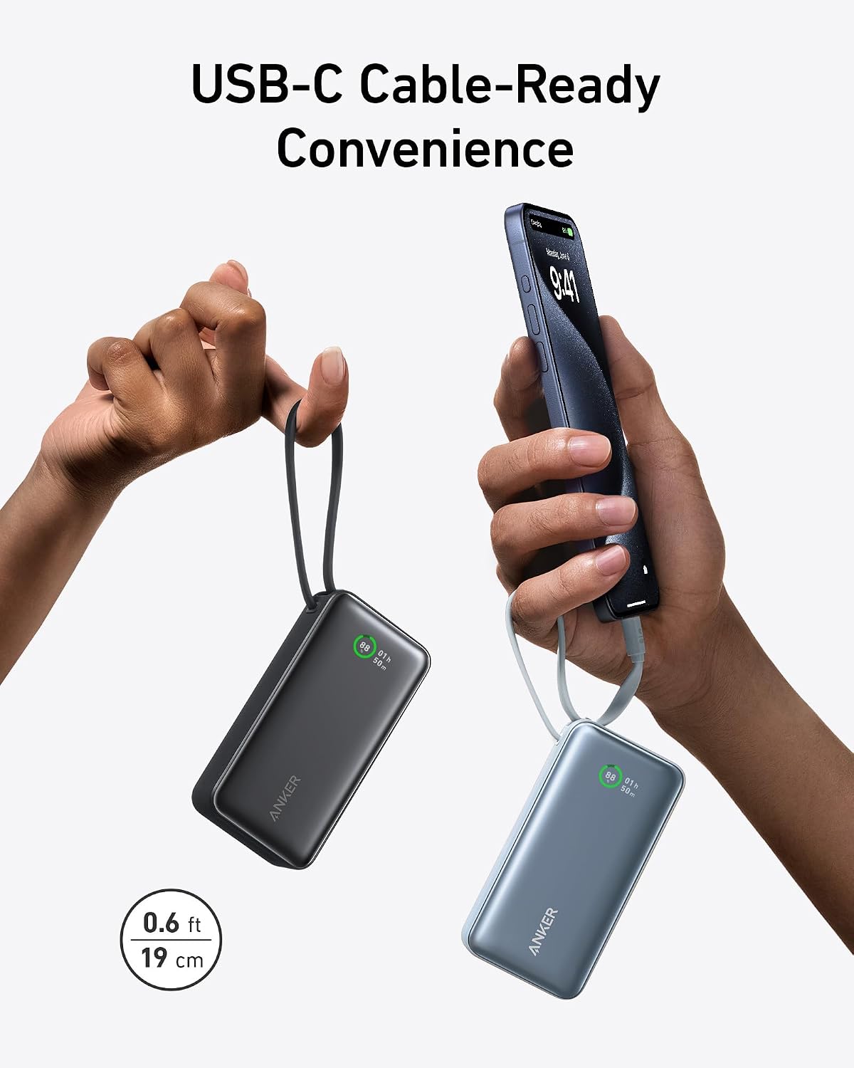 Anker Powerbank 545 Nano Black 10000 mAh