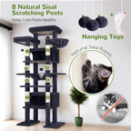Globlazer Giant Tall Heavy Duty Cat Tower for Indoor Large Cats, F83B