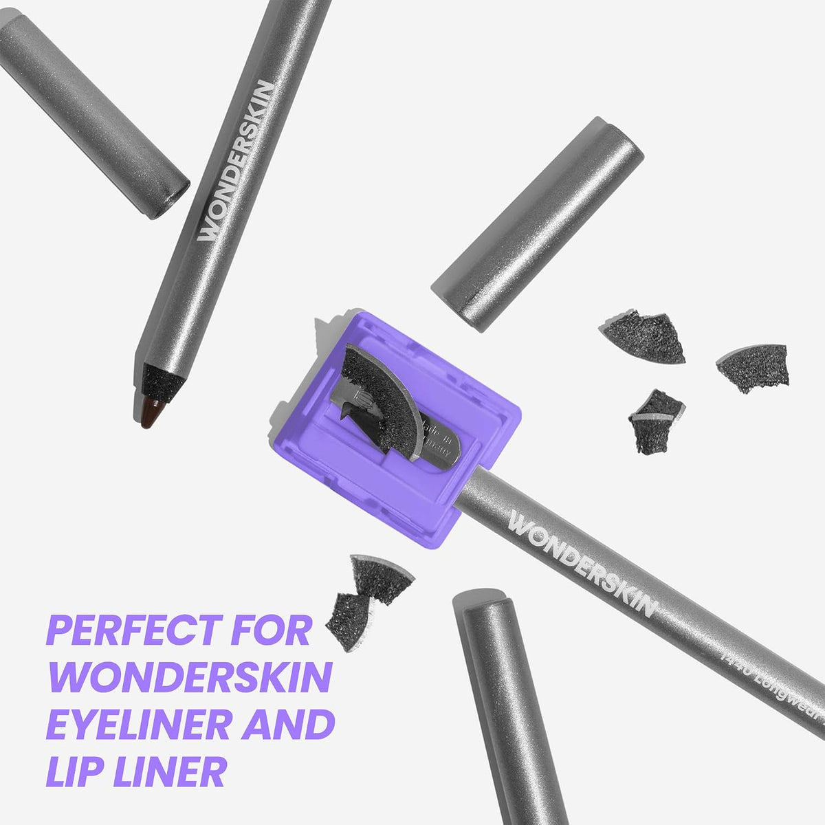 Wonderskin Makeup Pencil Sharpener - Eyeliner & Lip Liner Pencil Sharpener