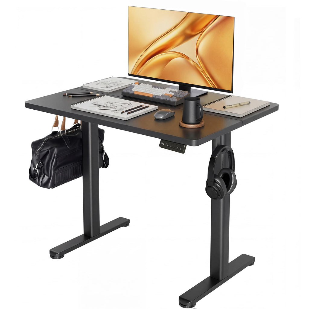 Claiks Electric Height Adjustable Standing Desk, 32x19 Inch, Nature