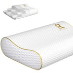 Memory Foam Pillow, King Cervical Pillow for Neck Pain, Contour Pillow, Neck and Shoulder Pain, Side Sleeper, Back and Stomach Sleeper