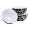 Golden Rabbit Enamelware Nested Mixing Bowls with Lids, Set of 3, Lagoon