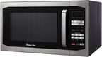 Magic Chef Countertop Microwave Oven, 1.6 Cu Ft, 1100W, Stainless Steel