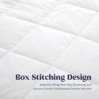puredown® Blankets Queen Size - Soft Lightweight Down Blanket for Bed, Cozy Warm Luxury Bed Blanket with Satin Trim, White (90"X90")