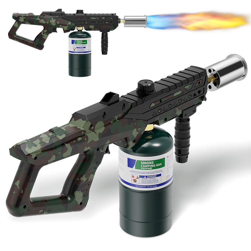 Sondiko Powerful Cooking Propane Torch, Adjustable Flame for Grilling